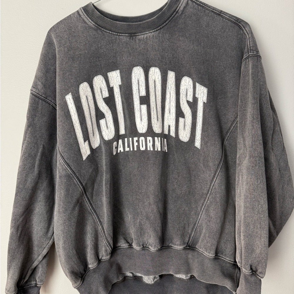 Arizona Jean Company Gray Sweatshirt Lost Coast California Womens Small